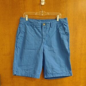 johnnie-O Blue Flat Front Shorts